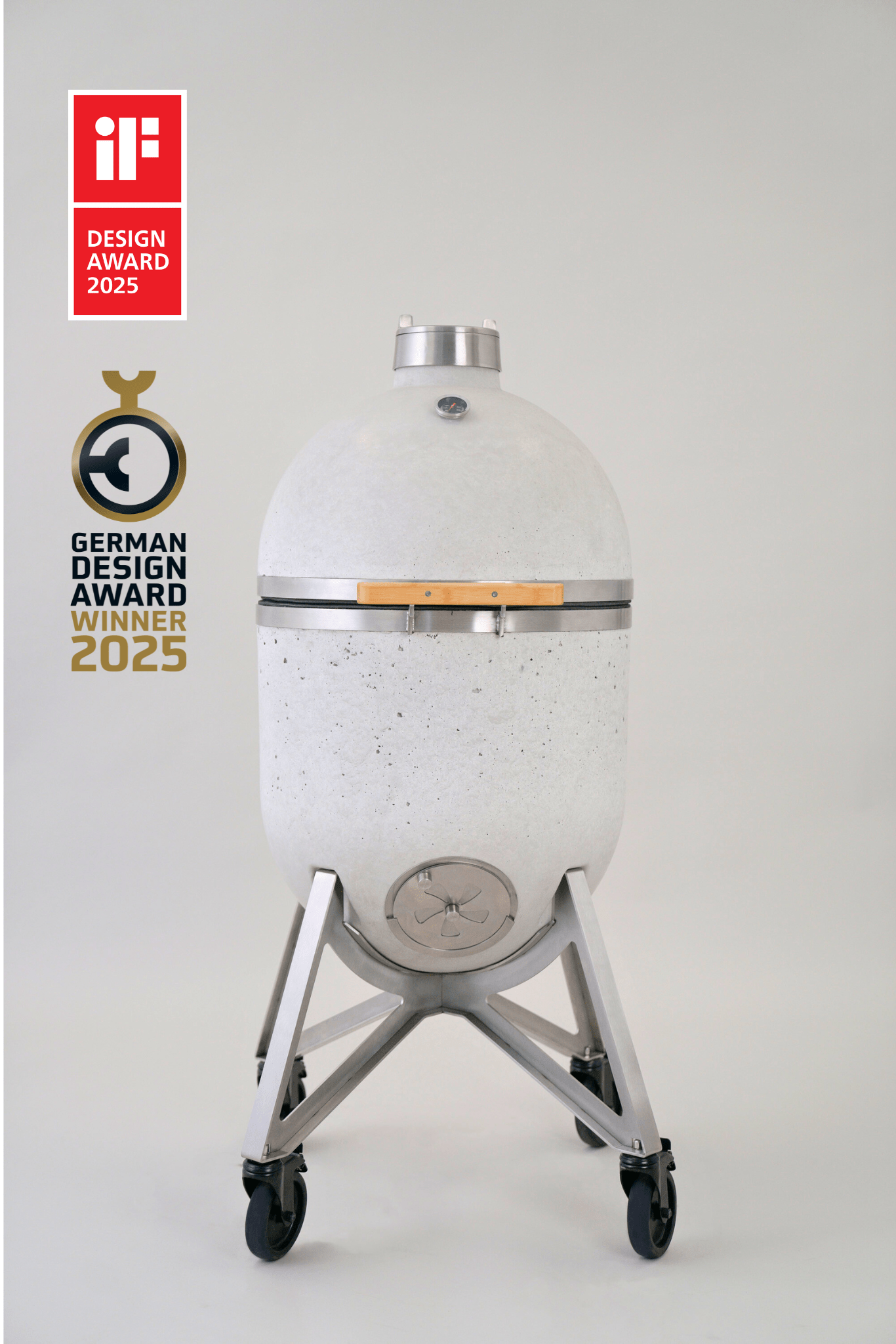 Der Compadre Grill & Ofen wurde als Winner beim iF Design Award 2025 und beim German Design Award 2025 ausgezeichnet