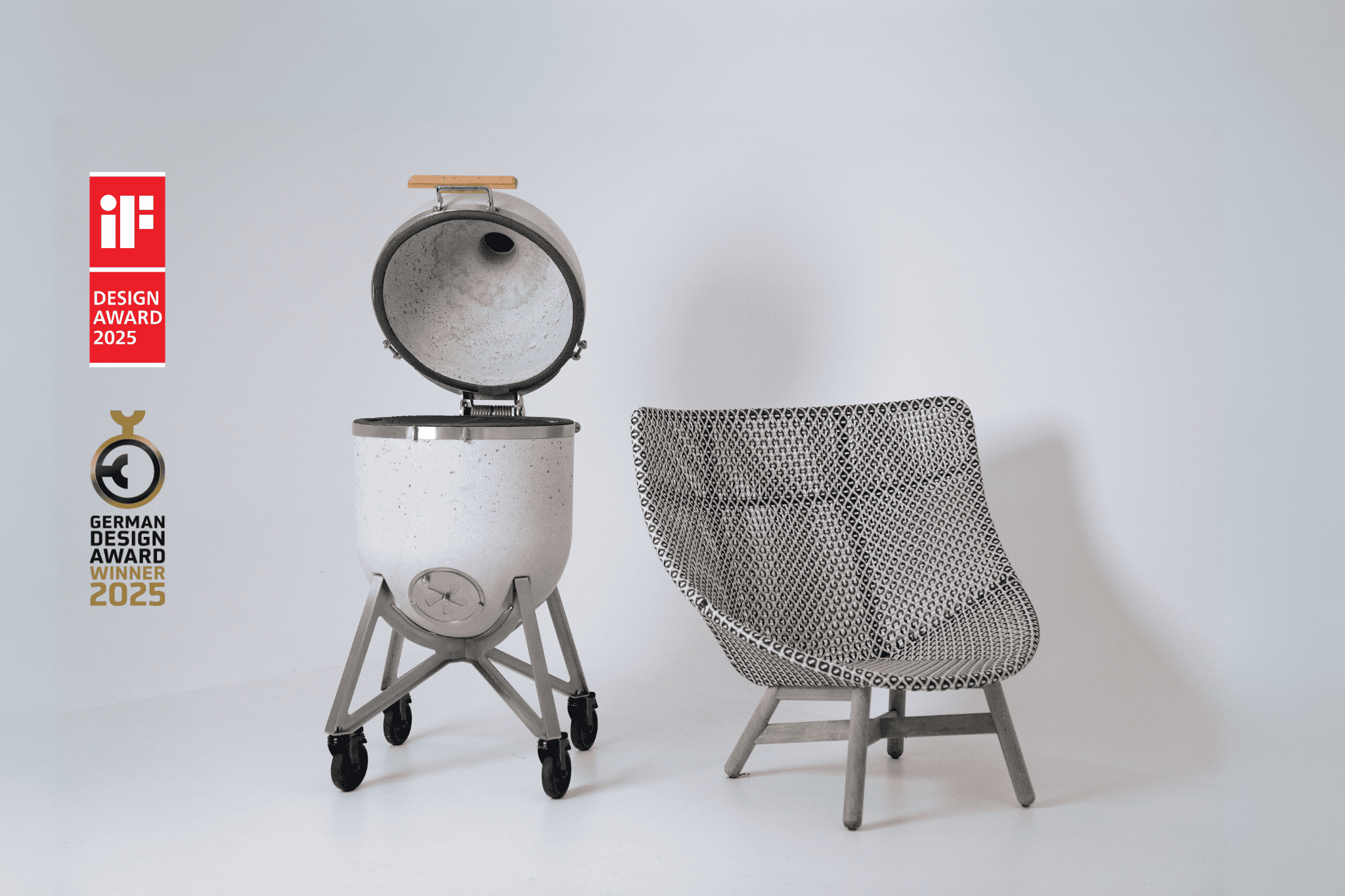 Der Compadre Grill & Ofen wurde als Winner beim iF Design Award 2025 und beim German Design Award 2025 ausgezeichnet