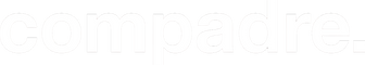 Logo der Marke compadre in weiss auf transparentem Hintergrund